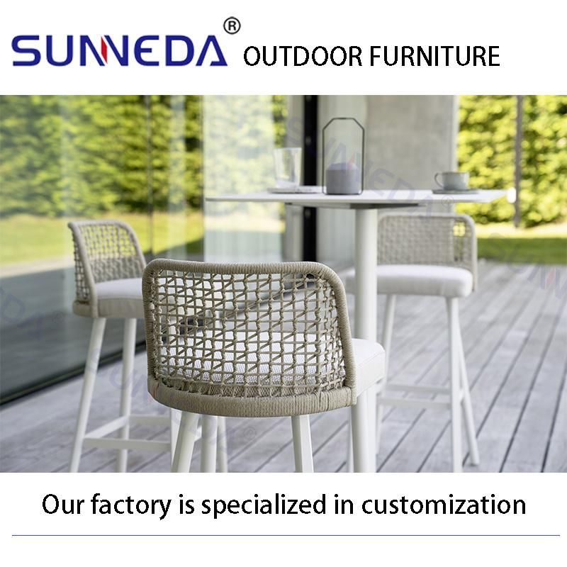 Aluminium Alloy Metal Webbing Modern Waterproof Outdoor Chair Furniture Set