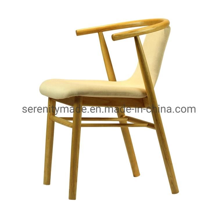 Hotel Furniture Wooden Frame PU Upholstered Dining Chair