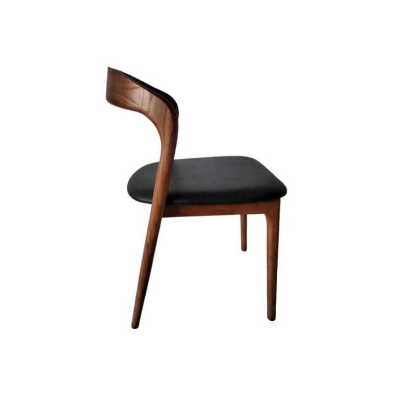 Chinese Chair Supplier OEM Design Classical Style Wooden Stable Frame with Leather Seat Dine Chair