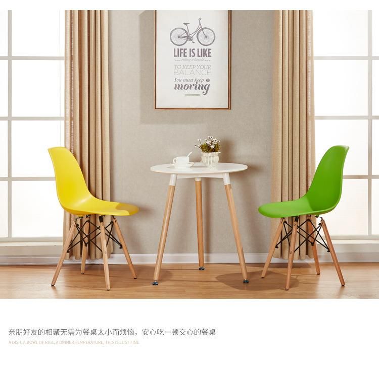 Best Seller Plastic Material French Nordic Scandinavian Wooden Dining Chairs for Home Furniture