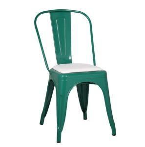 Outdoor Furniture Matte Painted Metal Outdoor Dining Chair