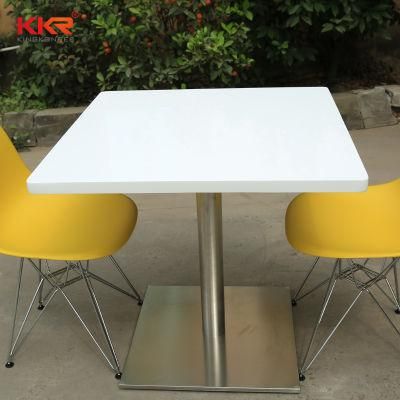 Modern Home Restaurant Furniture Set Special Metal Stainless Steel Marble Dining Room Tables Fast Food Tables
