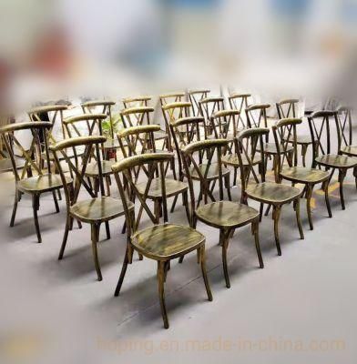 Wedding Chair Tiffany Restaurant Chiavari Banquet Hotel Indoor Outdoor Velvet Party Dining Furniture Chair Bronze Metal Chair