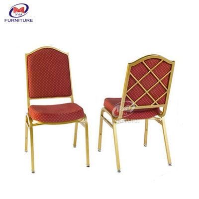 New Design Used Gold Stacking Iron Banquet Chair for Hotel Hall