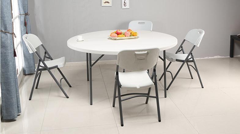 Plastic Home in Half Garden Portable Outdoor Plastic Foldign Dining Table