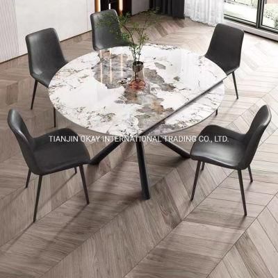 Master Design Dining Room Furniture Round Ceramic Table Top Dining Table 10 Seater Set