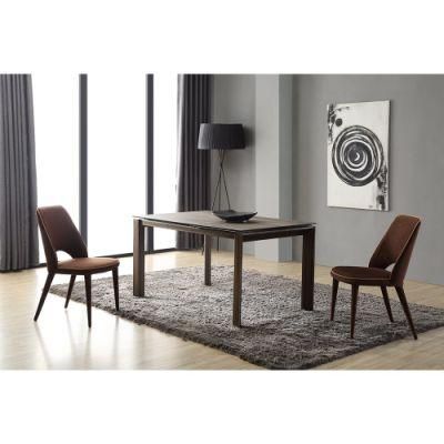 Modern Tempered Glass Dining Table Chairs Hotel Furniture