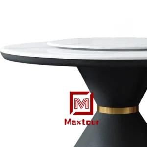 Fashionable Factory Direct Sales Modern Royal Round Marble Dining Table