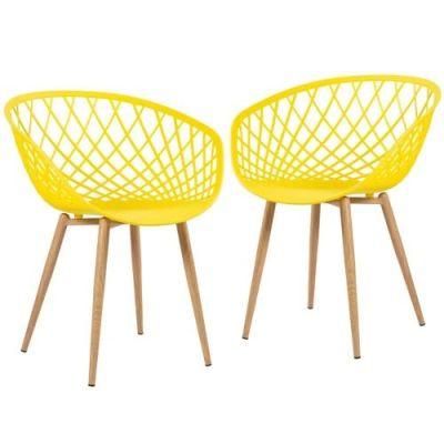 Best Sale Dining Room Furniture Coated Dining Chair Back Plastic with Metal Legs Breathability Mesh Home Furniture Modern Morden