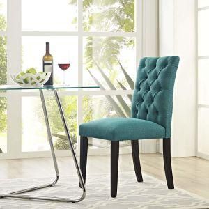 Teal Color Fabric Chair with Hotel