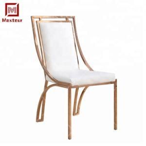 Factory Price Stainless Steel Wedding Banquet Chair for Bride and Groom