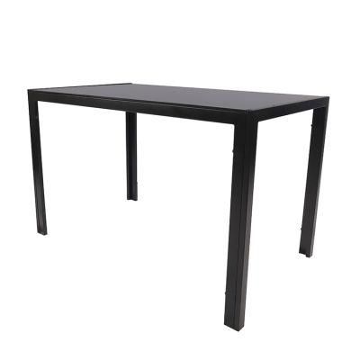 American Modern Hot Simple Style High Strength Glass Black Living Room Dining Table