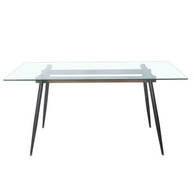 Free Sample Cheap Modern Hot Sale Dining Room Furniture Restaurant Glass Dining Table