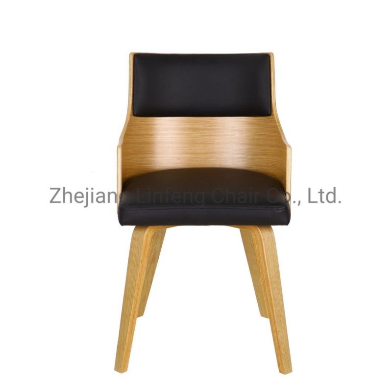 Modern Luxury Design PU Leather Backrest and Seat Chairs Dining Chair