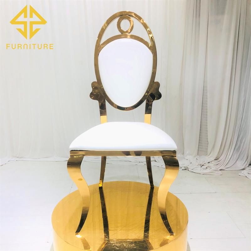 Hotel Furniture Royal Gold Staineless Steel Banquet Chair