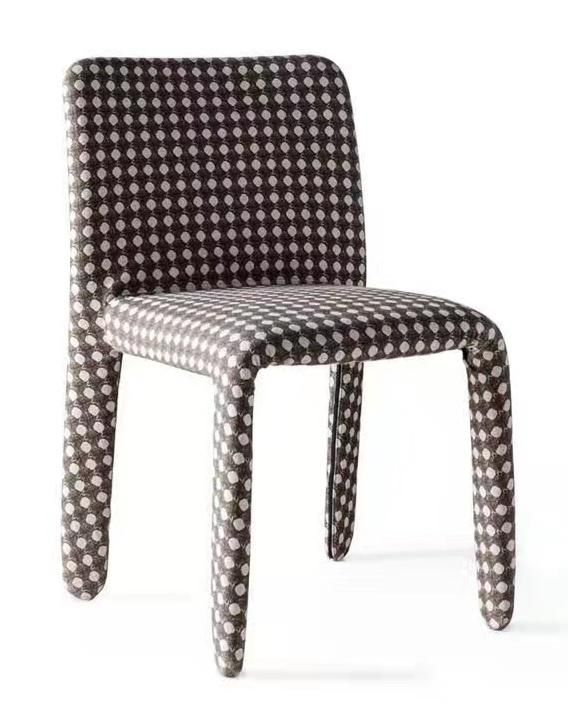 New Design Deluxe One Body Molded Foam Full Fabric Upholstery Dining Chair