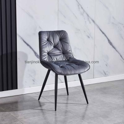 Furniture Modern Design Restaurant Grey Velvet Leisure Fabric Dining Room Chair Dining Chair Table Sets