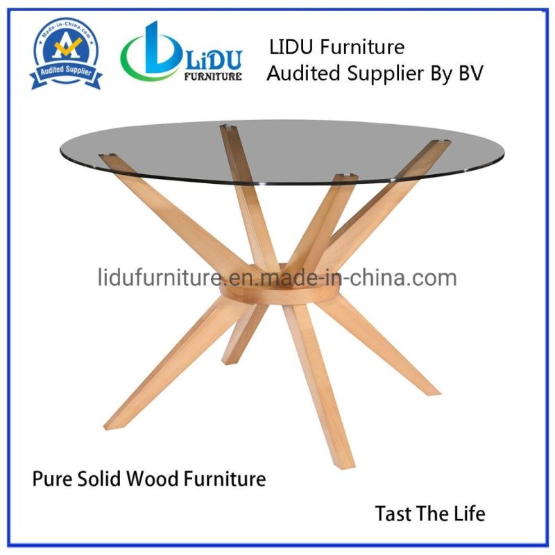 Wooden Tea Table White Family Wooden Leisure Desk for Living Room Apartment