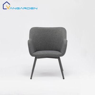 2020 New Dining Fabric Chair with Metal Frame Leg Garden Lounge Furniture