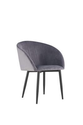 Luxury Furniture Italy Style Velvet Fabric Upholstery Armchair Single Sofa Chair