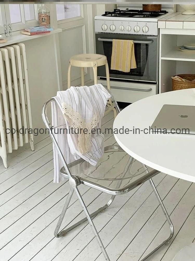 Hot Sales Metal Plastic Folding Dining Chair for Wedding Furniture