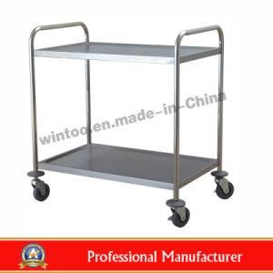Top-Rated Square Tube Stainless Steel Large 2 Layers Dining Cart (RPD-L2)