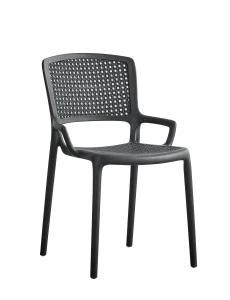 Black Color New Style PP Plastic Dining Chair