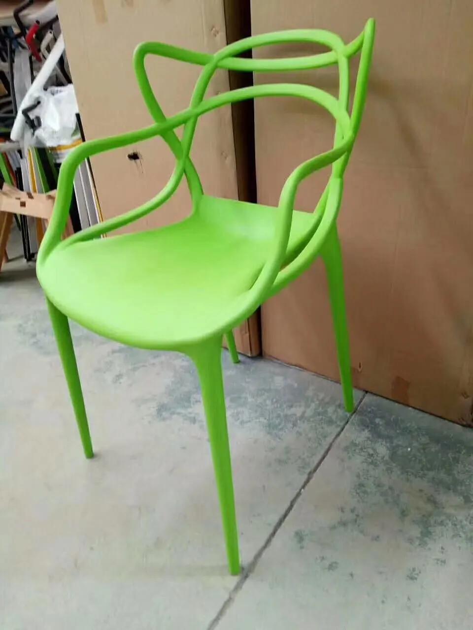 PP Dining Plastic Indoor Outdoor Optional Colour Armchair Backyard Home Chair