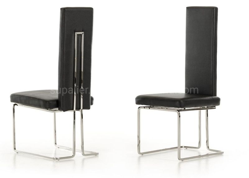 Home and Hotel Commercial Comfortable Furniture Black PU Leather Chair