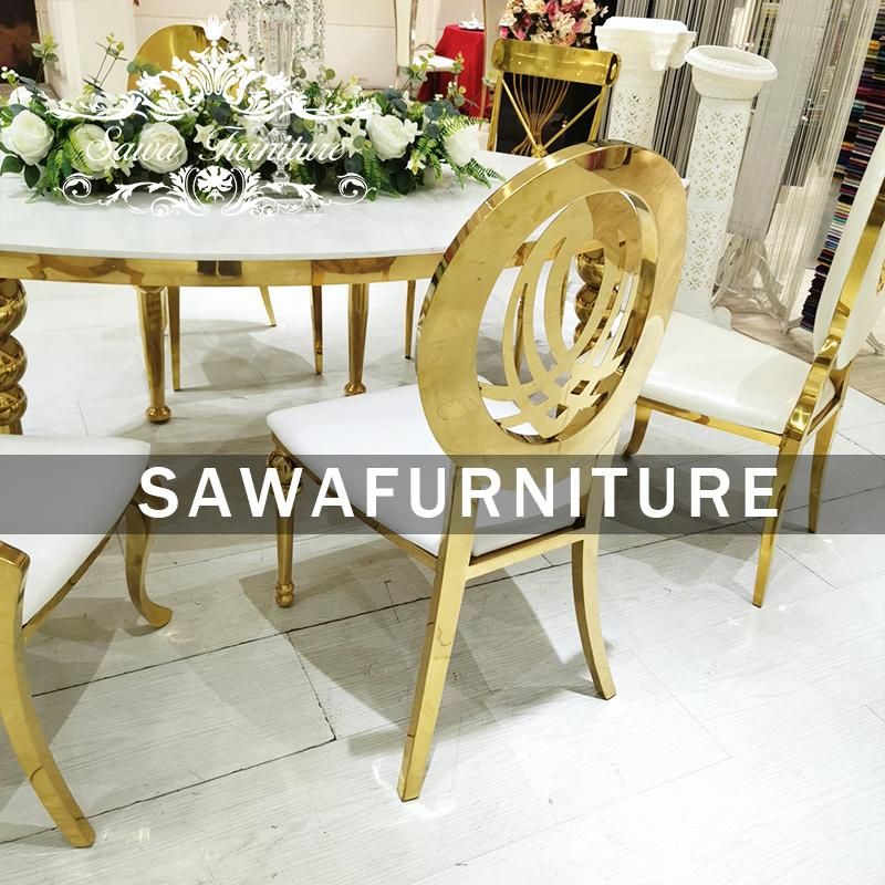 New Design Gold Wedding Stainless Steel Chair