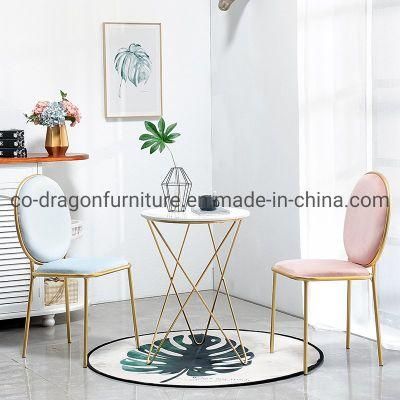 Modern Furniture Gold Stainless Steel Velvet Fabric Wedding Dining Chair