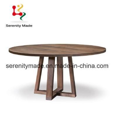 Antique Style Hotel Furniture Wooden Dining Table for Restaurant/Dining Room