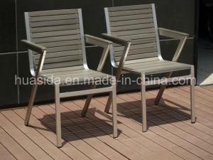 Outdoor Stainless Steel Restaurant Dining Chair with Armrest