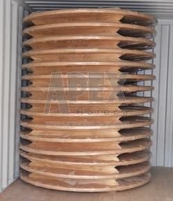 Wood Folded Round Table Banquet Table Hotel Furniture