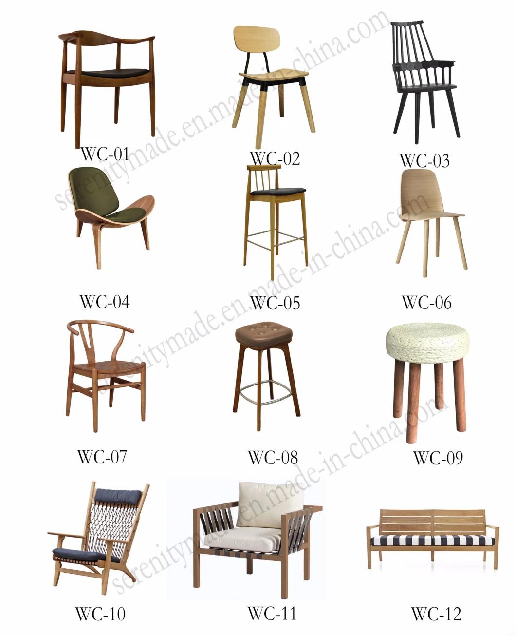 China Foshan Wooden Furniture Restaurant/Cafe Padded Seat Wooden Dining Chair