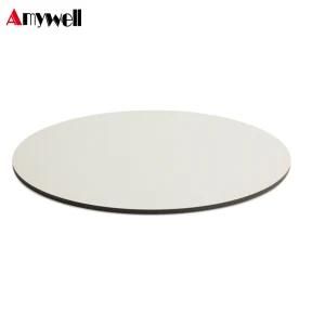 Amywell Factory Price Antique White 8mm Matte Fireproof Compact HPL Round Table Top