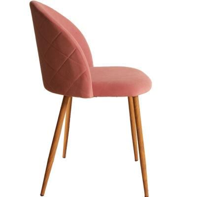 Wholesale Modern Design Tufted Upholstered Home Furniture Wingback Side Beige Dining Room Chair
