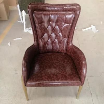 OEM Modern High Back PU Leather Dining Chair