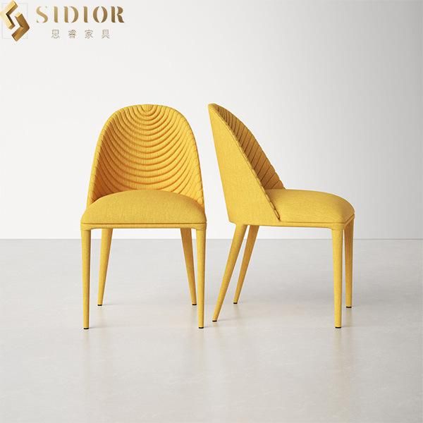 Classic Ultra Modern Solid Wood Farbic Upholstered Chair for Restaurant