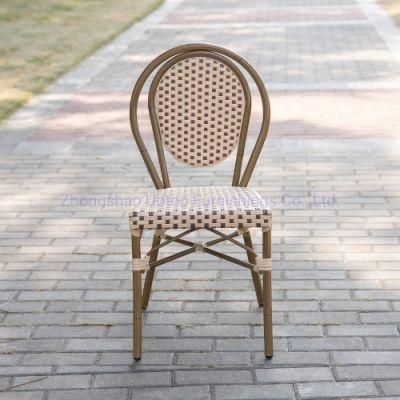 (SP-OC519) Features Round Back Aluminum Frame PE Rattan Outdoor Chair for Garden