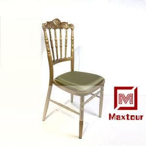 Cheap But Strong Metal Wedding Event Chateau Chair for General Use with Upholstered