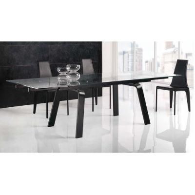 Extend Metal Furniture Dining Table Set Glass