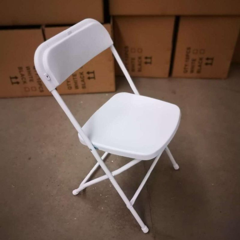 White Color Resin Plastic Event Wedding Folding Banquet Dining Chairs