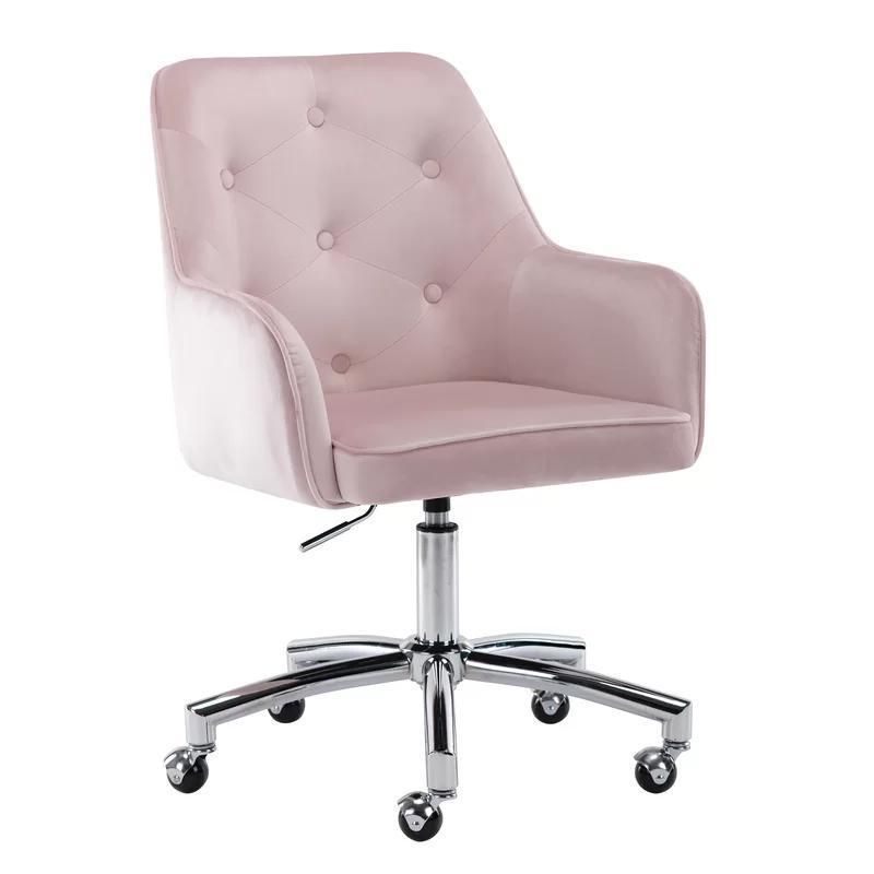 Pink Office Chair Home Office Chair, Velvet Office Chair Conference Chair, Brass Base Executive Chair Wholesale Fancy Chairs