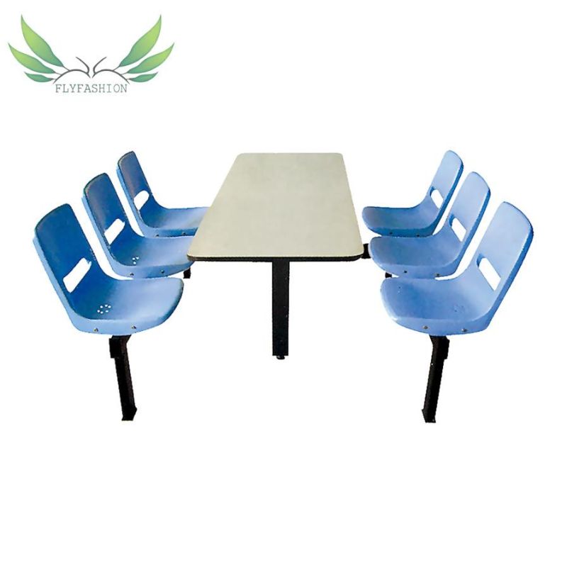 Colorful Dining Chair 4 People Dining Table Student Canteen