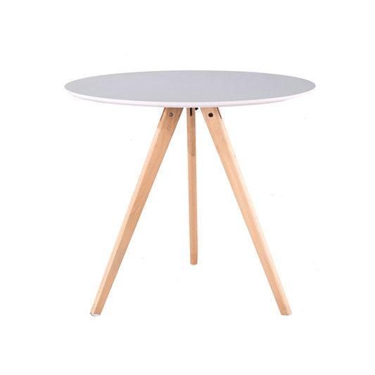 Modern Sun-Shape Table Garden Round Dining Sun Wood Top Dining Table