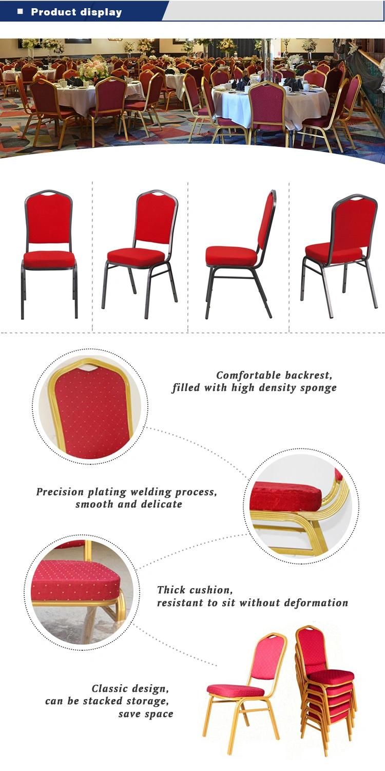 Stacking Hotel Restaurant Wedding Banquet Steel Chair (XYM-G39)