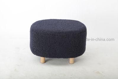 High Quality Wholesale Beautiful Pumpkin Sponge Ottoman Fabric Stool