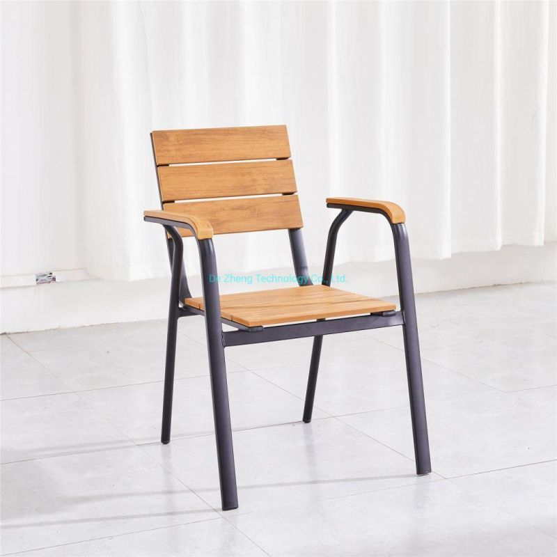 Balcony New Aluminum Metal Furniture Design Luxury Outdoor Dining Sets Garden Furniture Patio Chair Set