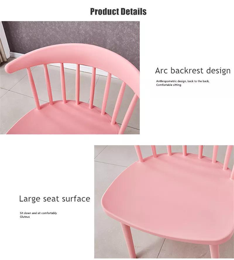 Cheap Price Home Furniture Plastic Multi-Color Design Dining Chair